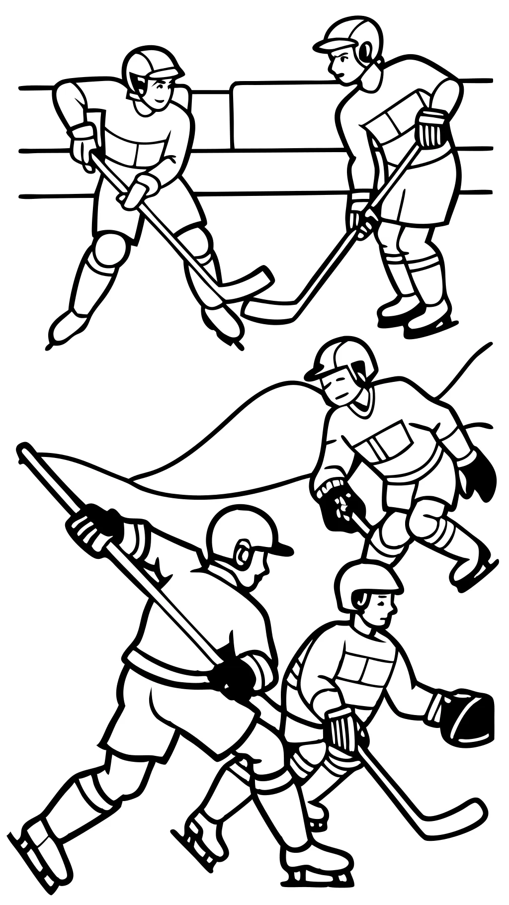 coloring pages hockey players